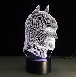 3D Led Aydınlatma Batman (renk degiştiriyor) - Thumbnail