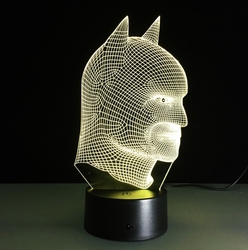 3D Led Aydınlatma Batman (renk degiştiriyor) - Thumbnail