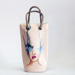  - İPLİ SERAMİK VAZO