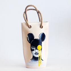  - İPLİ SERAMİK VAZO