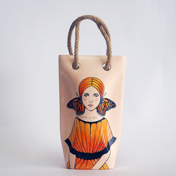  - İPLİ SERAMİK VAZO