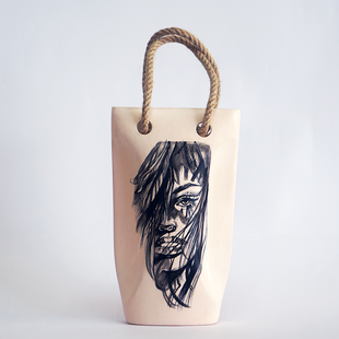  - İPLİ SERAMİK VAZO