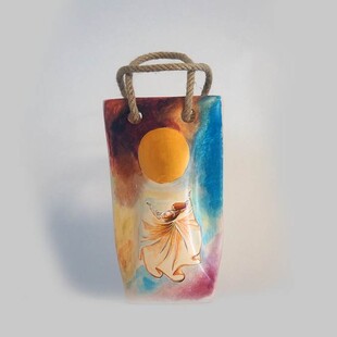  - İPLİ SERAMİK VAZO