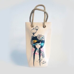  - İPLİ SERAMİK VAZO