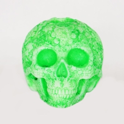  - Kurukafa Desenli Büyük Boy Mum Eskitme Yeşil