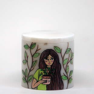  - Mermer Kapaklı Mum