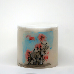  - Mermer Kapaklı Mum