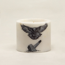  - Mermer Kapaklı Mum