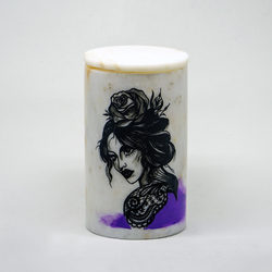  - Mermer Kapaklı Vazo