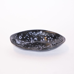  - Seramik Çerezlik Siyah Beyaz Benekli