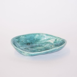  - Seramik Çerezlik Turkuaz Efektli