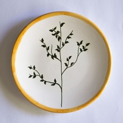  - Seramik Mevsim Tabak İlkbahar Turuncu